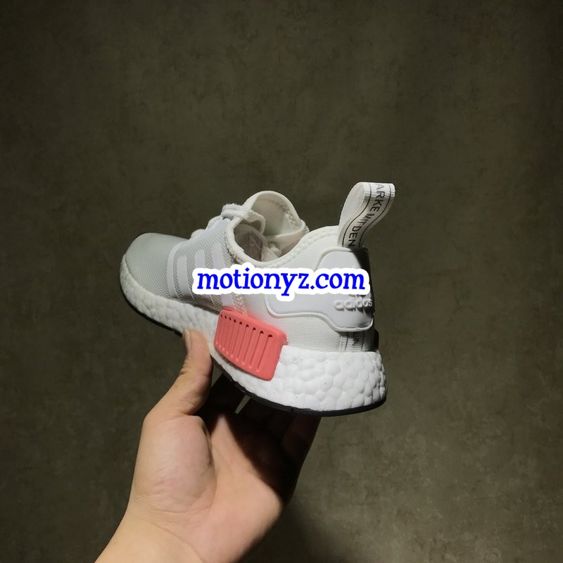 Real Boost Adidas NMD R1 PK White Pink GS